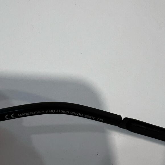 NWOT Alexander McQueen Black Oversized Aviator Sunglasses - Picture 11 of 12